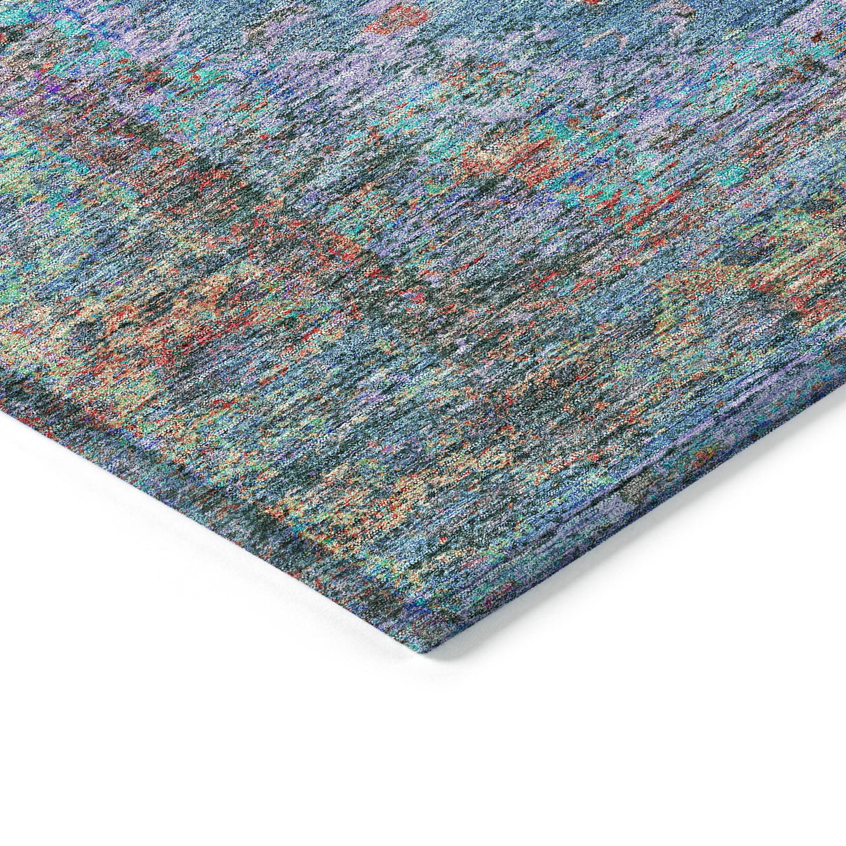 Addison Chantille ACN2021 Border Machine Made Traditional Blue Rug