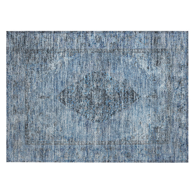 Addison Chantille ACN2021 Border Machine Made Traditional Denim Rug