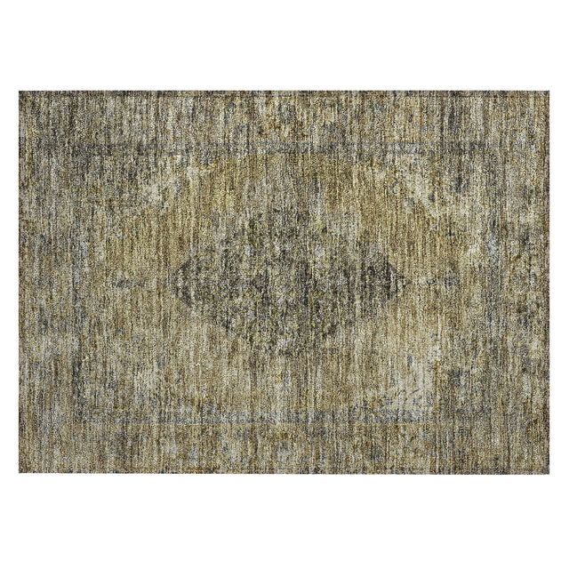 Addison Chantille ACN2021 Border Machine Made Traditional Khaki Rug
