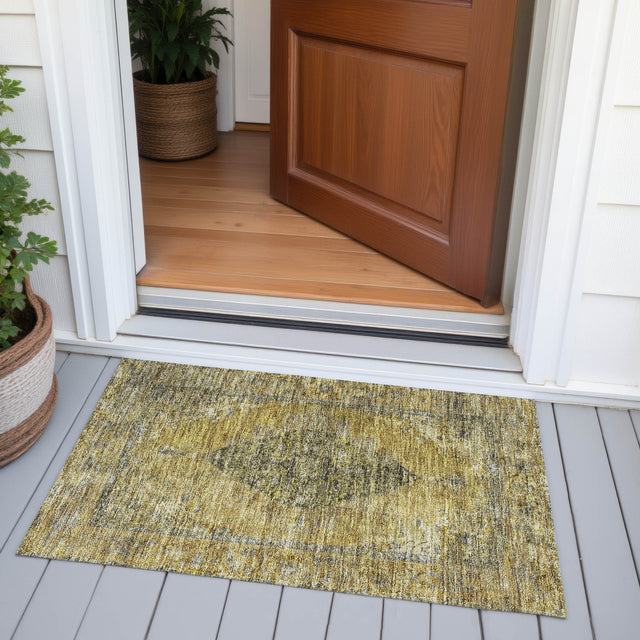 Addison Chantille ACN2021 Border Machine Made Traditional Wheat Rug