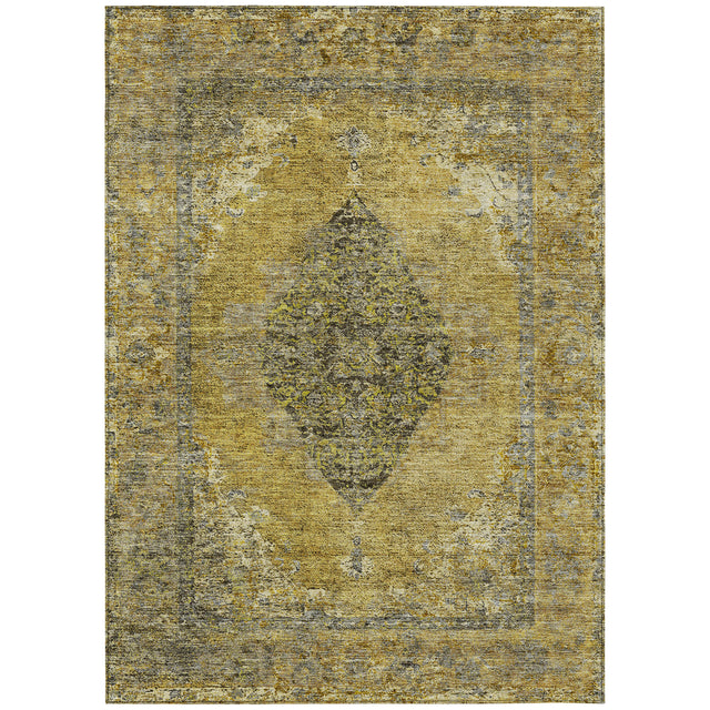 Addison Chantille ACN2021 Border Machine Made Traditional Wheat Rug