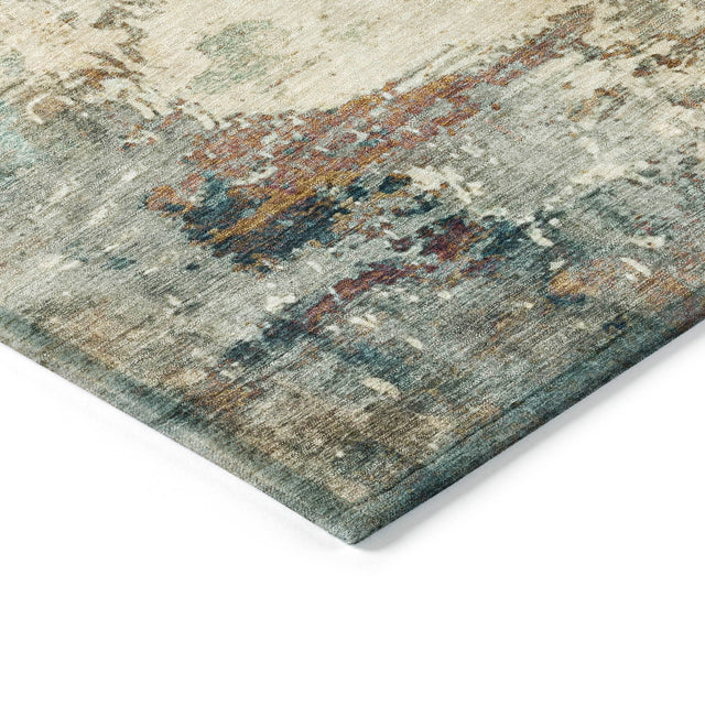 Addison Chantille ACN2022 Abstract Machine Made Transitional Ivory Rug