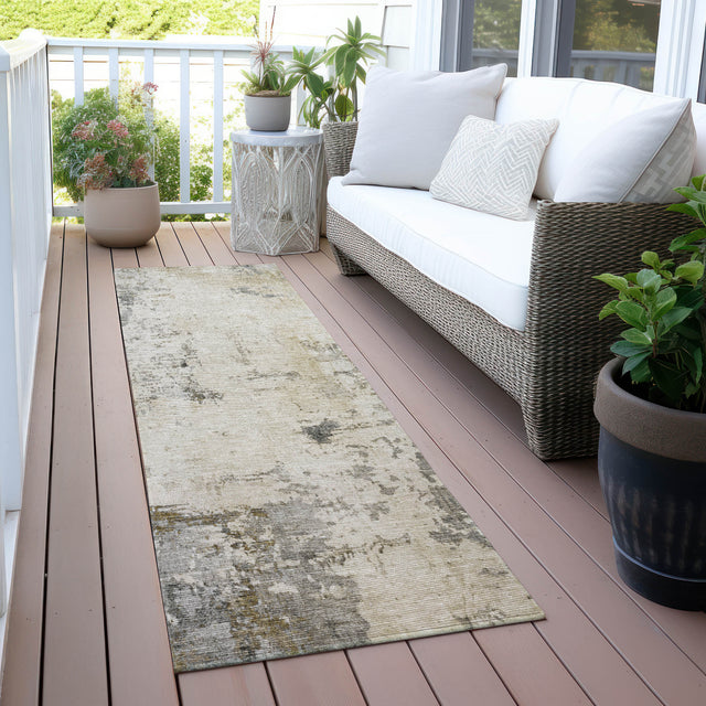 Addison Chantille ACN2022 Abstract Machine Made Transitional Pewter Rug