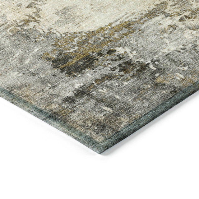 Addison Chantille ACN2022 Abstract Machine Made Transitional Pewter Rug