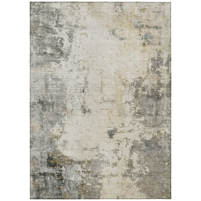 Addison Chantille ACN2022 Abstract Machine Made Transitional Pewter Rug