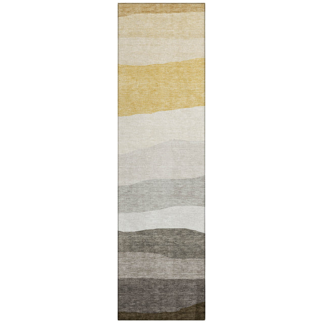 Addison Chantille ACN2023 Stripes Machine Made Transitional Pewter Rug