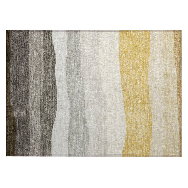 Addison Chantille ACN2023 Stripes Machine Made Transitional Pewter Rug