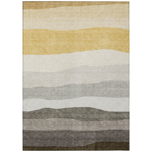 Addison Chantille ACN2023 Stripes Machine Made Transitional Pewter Rug