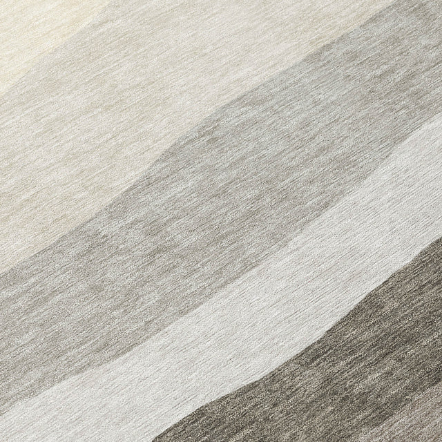 Addison Chantille ACN2023 Stripes Machine Made Transitional Pewter Rug