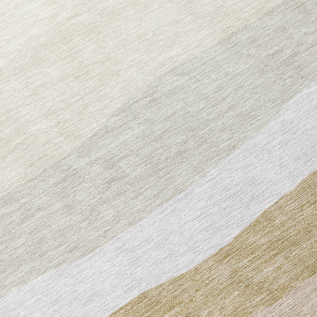 Addison Chantille ACN2023 Stripes Machine Made Transitional Wheat Rug