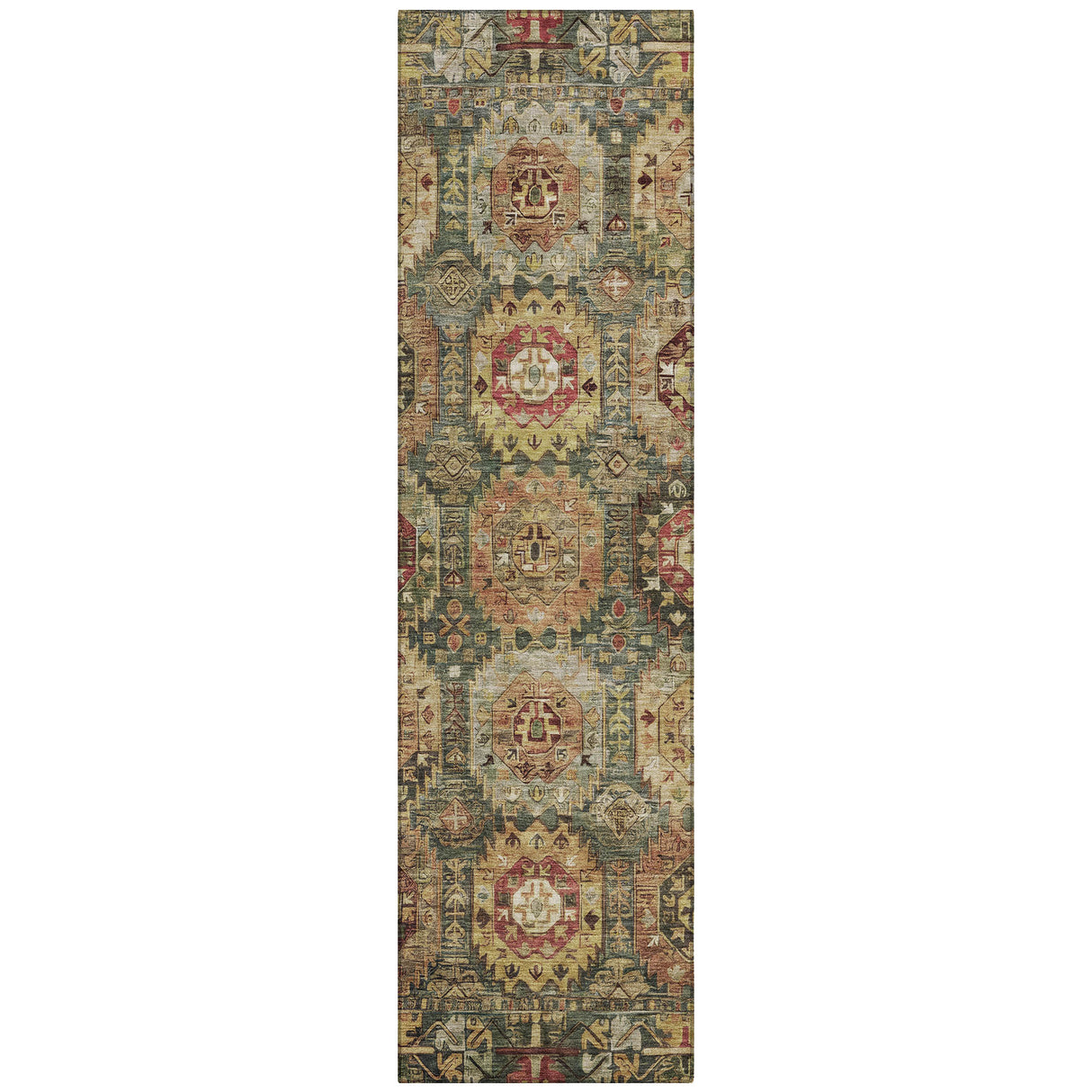 Addison Chantille ACN2024 Medallions Machine Made Traditional Aloe Rug