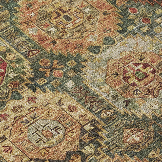 Addison Chantille ACN2024 Medallions Machine Made Traditional Aloe Rug