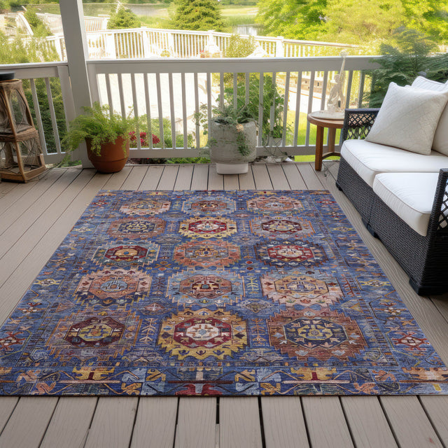 Addison Chantille ACN2024 Medallions Machine Made Traditional Denim Rug
