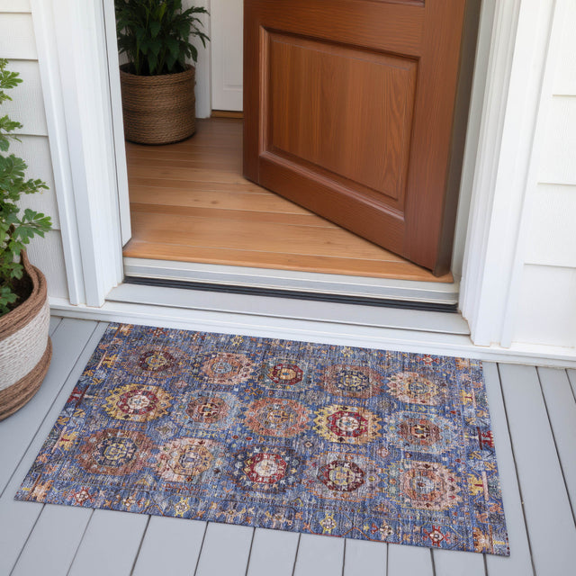 Addison Chantille ACN2024 Medallions Machine Made Traditional Denim Rug