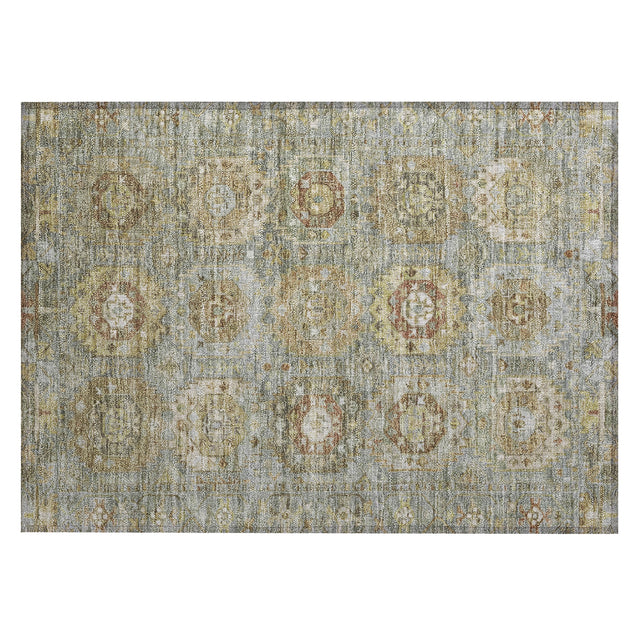 Addison Chantille ACN2024 Medallions Machine Made Traditional Sage Rug