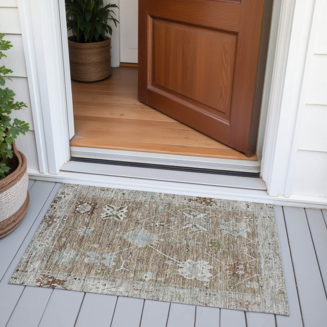 Addison Chantille ACN2025 Global Machine Made Traditional Brown Rug