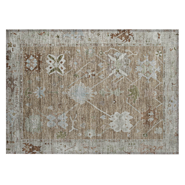 Addison Chantille ACN2025 Global Machine Made Traditional Brown Rug