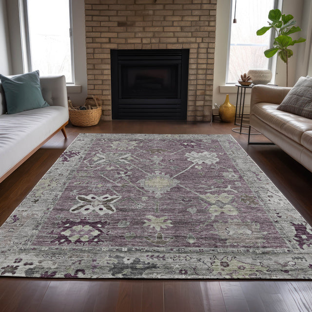 Addison Chantille ACN2025 Global Machine Made Traditional Merlot Rug