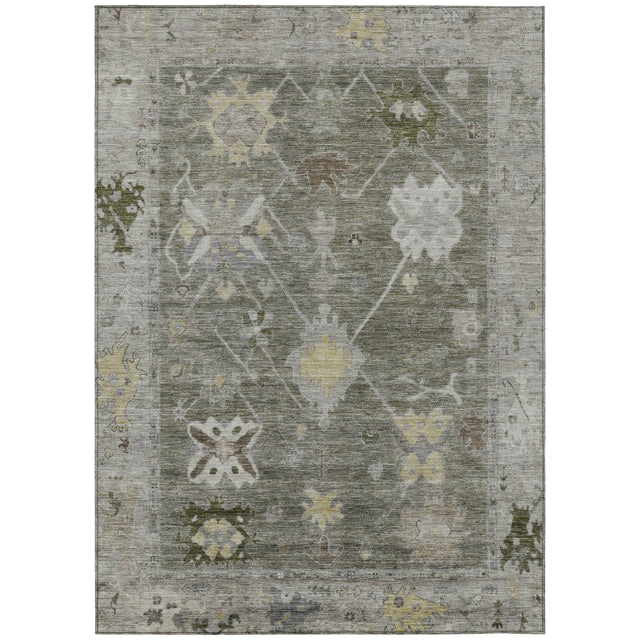 Addison Chantille ACN2025 Global Machine Made Traditional Pewter Rug