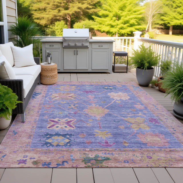 Addison Chantille ACN2025 Global Machine Made Traditional Purple Rug