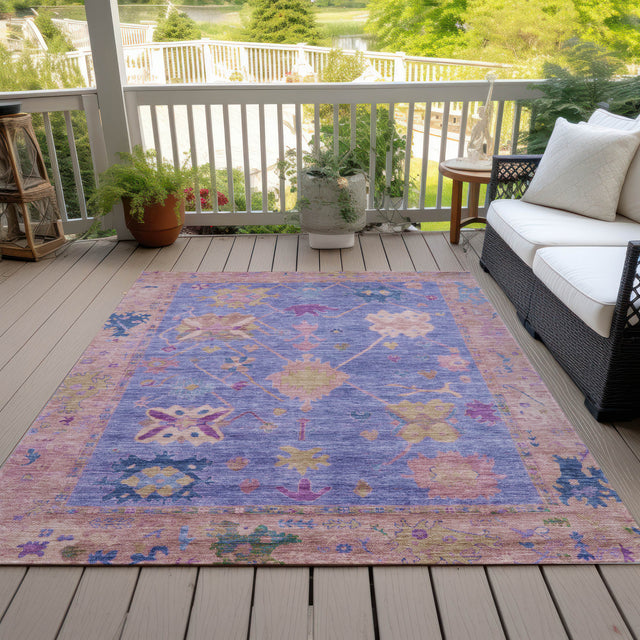 Addison Chantille ACN2025 Global Machine Made Traditional Purple Rug