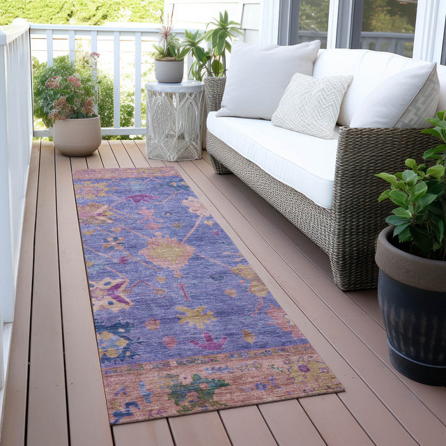 Addison Chantille ACN2025 Global Machine Made Traditional Purple Rug