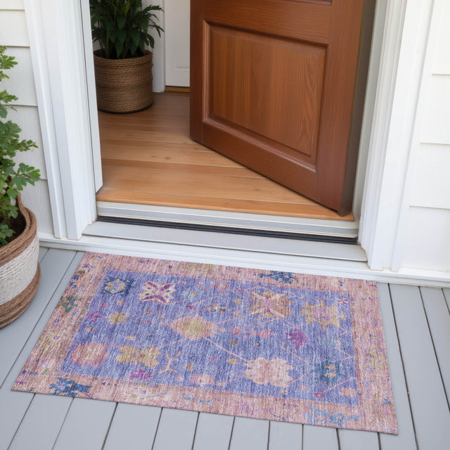 Addison Chantille ACN2025 Global Machine Made Traditional Purple Rug