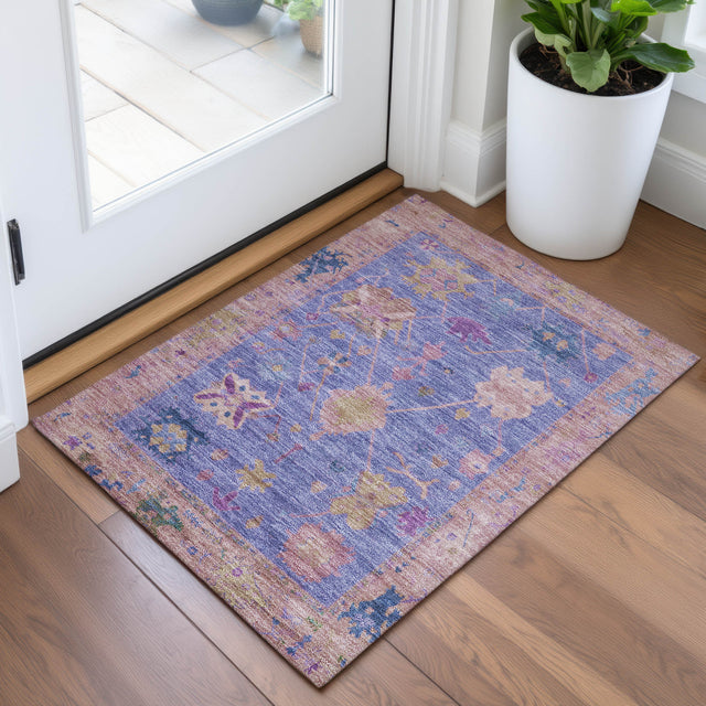 Addison Chantille ACN2025 Global Machine Made Traditional Purple Rug