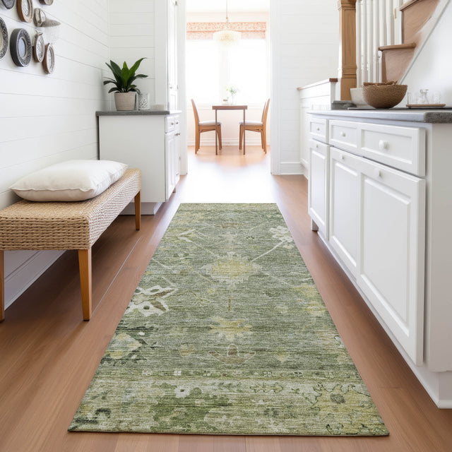 Addison Chantille ACN2025 Global Machine Made Traditional Sage Rug