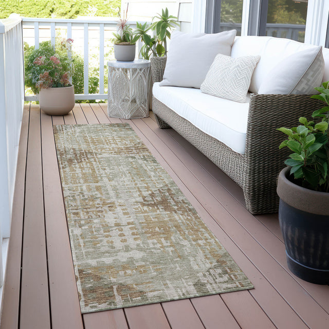 Addison Chantille ACN2026 Geometric Machine Made Transitional Aloe Rug