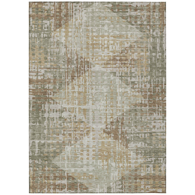 Addison Chantille ACN2026 Geometric Machine Made Transitional Aloe Rug