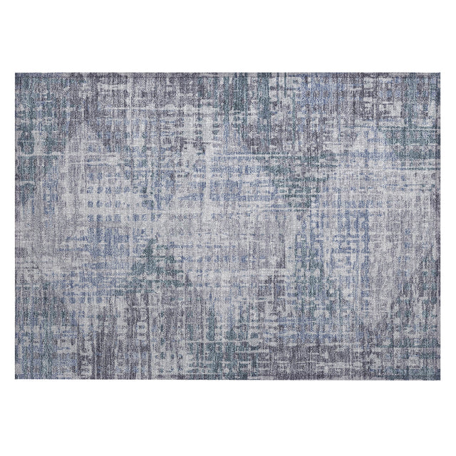 Addison Chantille ACN2026 Geometric Machine Made Transitional Blue Rug