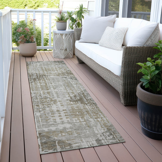 Addison Chantille ACN2026 Geometric Machine Made Transitional Pewter Rug