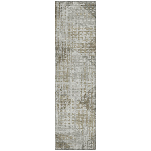Addison Chantille ACN2026 Geometric Machine Made Transitional Pewter Rug
