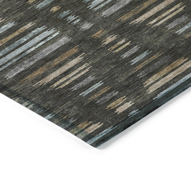 Addison Chantille ACN2027 Stripes Machine Made Transitional Coffee Rug