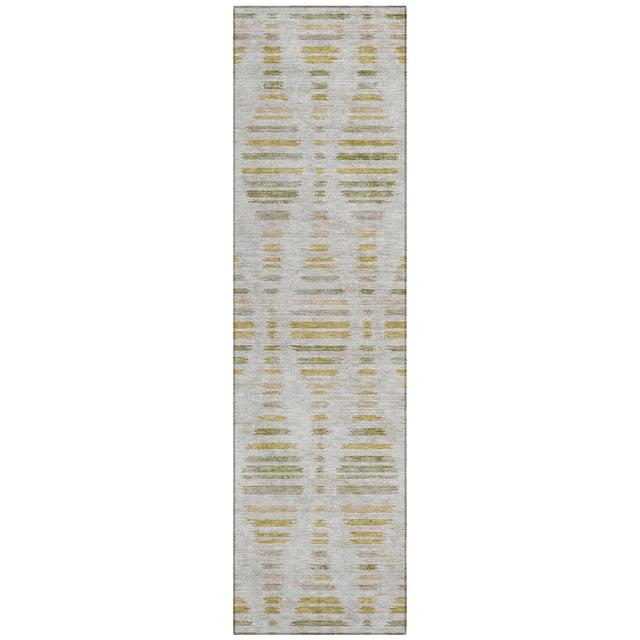 Addison Chantille ACN2027 Stripes Machine Made Transitional Ivory Rug