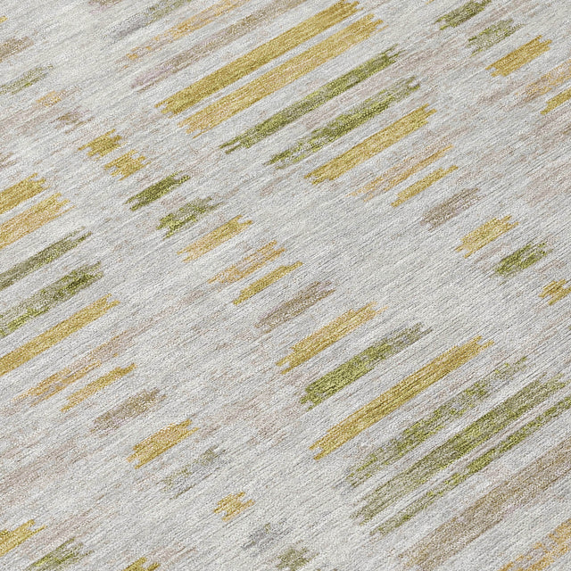 Addison Chantille ACN2027 Stripes Machine Made Transitional Ivory Rug