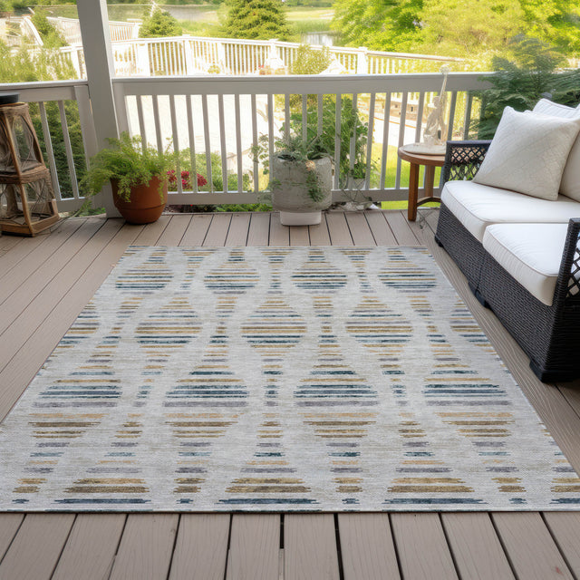 Addison Chantille ACN2027 Stripes Machine Made Transitional Linen Rug