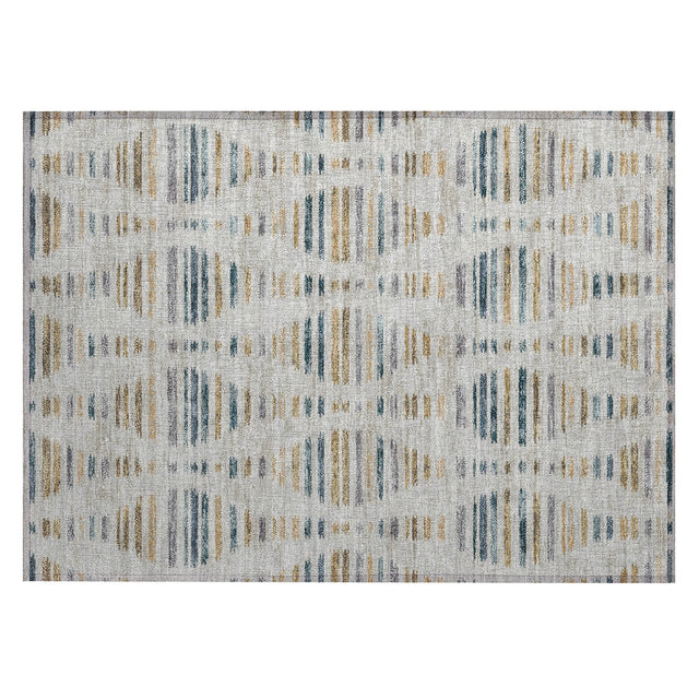 Addison Chantille ACN2027 Stripes Machine Made Transitional Linen Rug