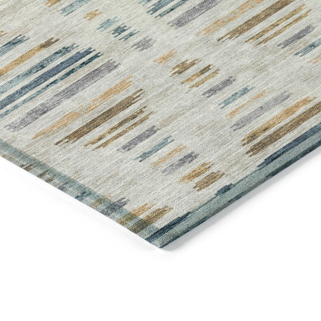 Addison Chantille ACN2027 Stripes Machine Made Transitional Linen Rug