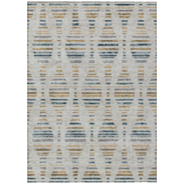 Addison Chantille ACN2027 Stripes Machine Made Transitional Linen Rug