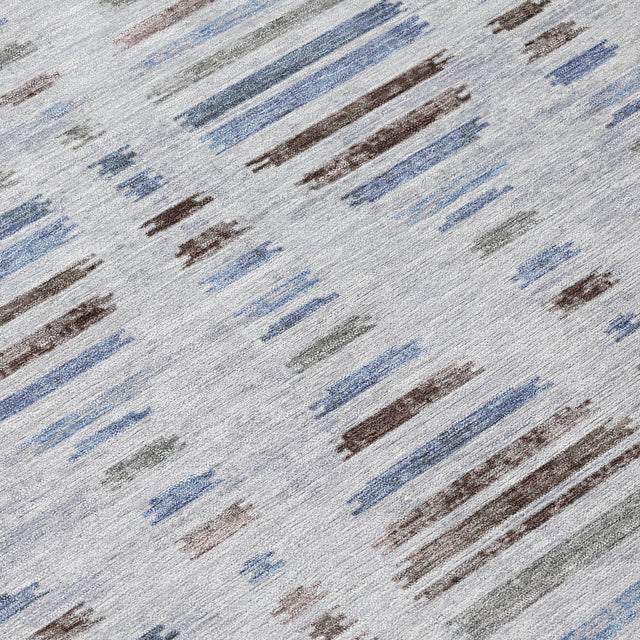 Addison Chantille ACN2027 Stripes Machine Made Transitional Putty Rug