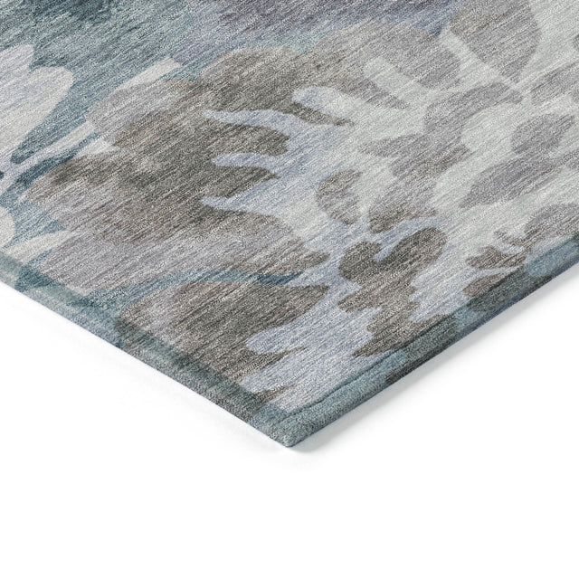 Addison Chantille ACN2028 Floral Machine Made Transitional Blue Rug