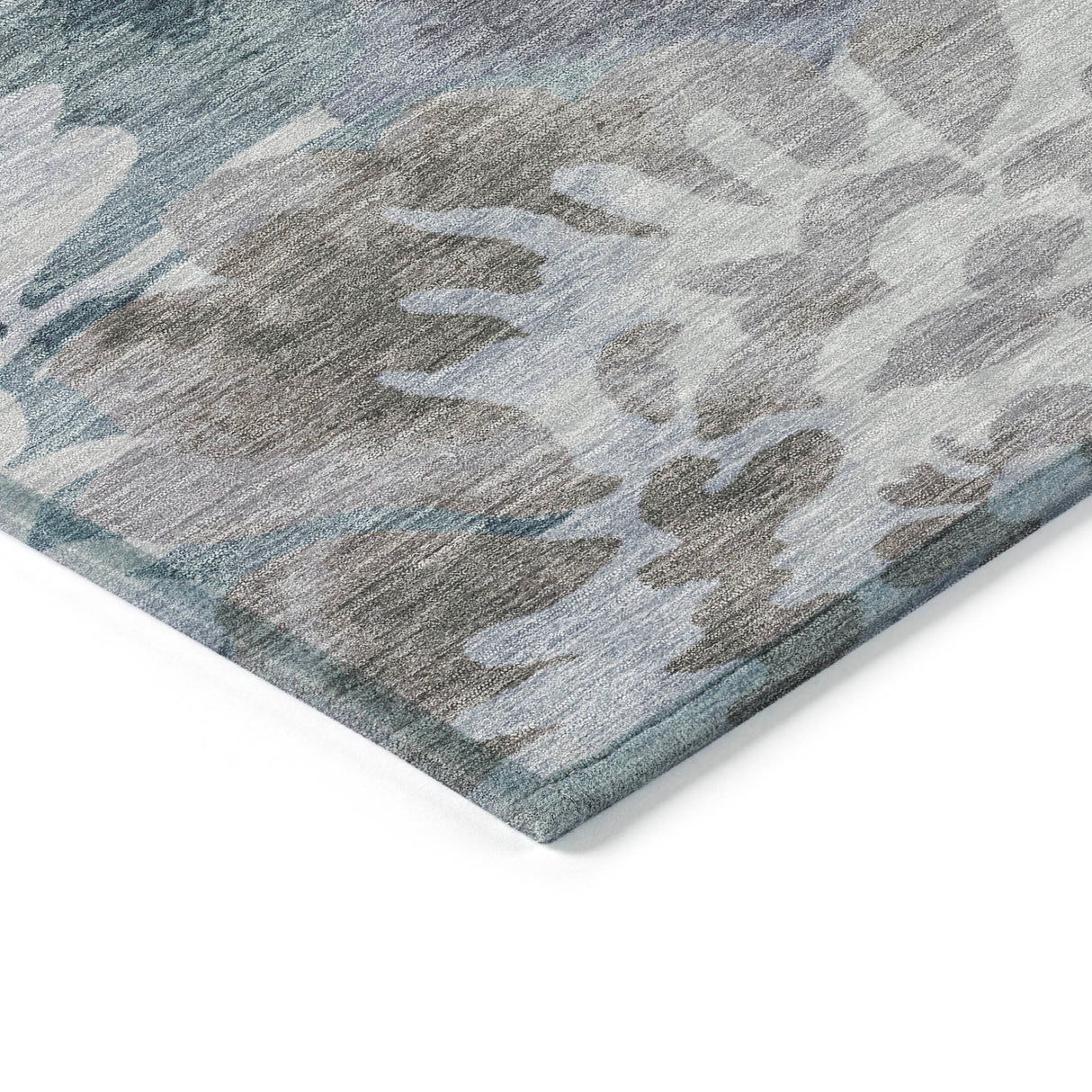 Addison Chantille ACN2028 Floral Machine Made Transitional Blue Rug