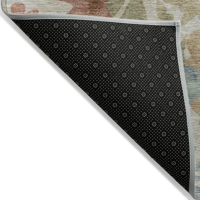 Addison Chantille ACN2028 Floral Machine Made Transitional Paprika Rug