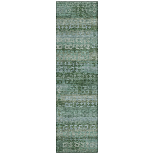 Addison Chantille ACN2029 Stripes Machine Made Transitional Aloe Rug