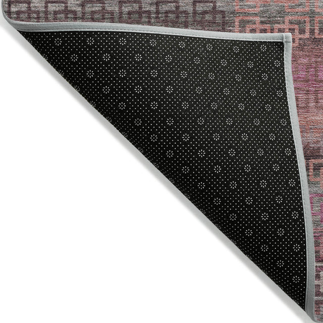 Addison Chantille ACN2029 Stripes Machine Made Transitional Pink Rug