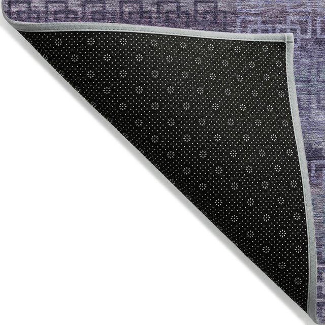 Addison Chantille ACN2029 Stripes Machine Made Transitional Plum Rug