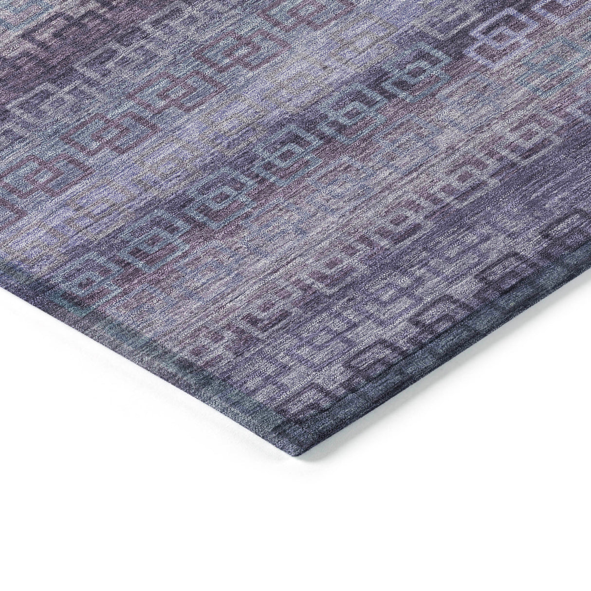 Addison Chantille ACN2029 Stripes Machine Made Transitional Plum Rug
