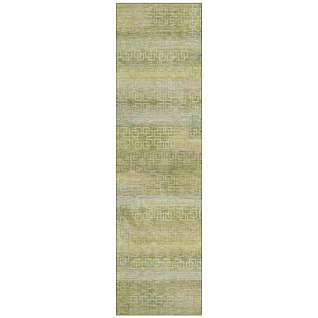 Addison Chantille ACN2029 Stripes Machine Made Transitional Sage Rug